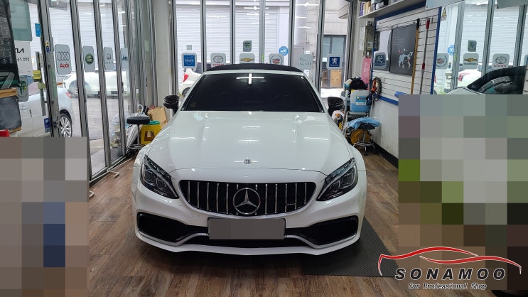 벤츠w205 c클래스 AMG 카플레이 안드로이드 오토 장착