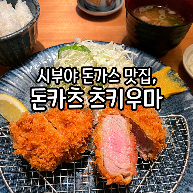  [食道楽] 시부야 돈가스 맛집인 돈카츠 츠키우마, 일본 돼지고기의 육즙에 매료되는 돈가스 정식집