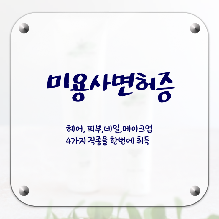  아이라인 반영구 미용자격증 인정자격증 여기서 확인하세요 !!!