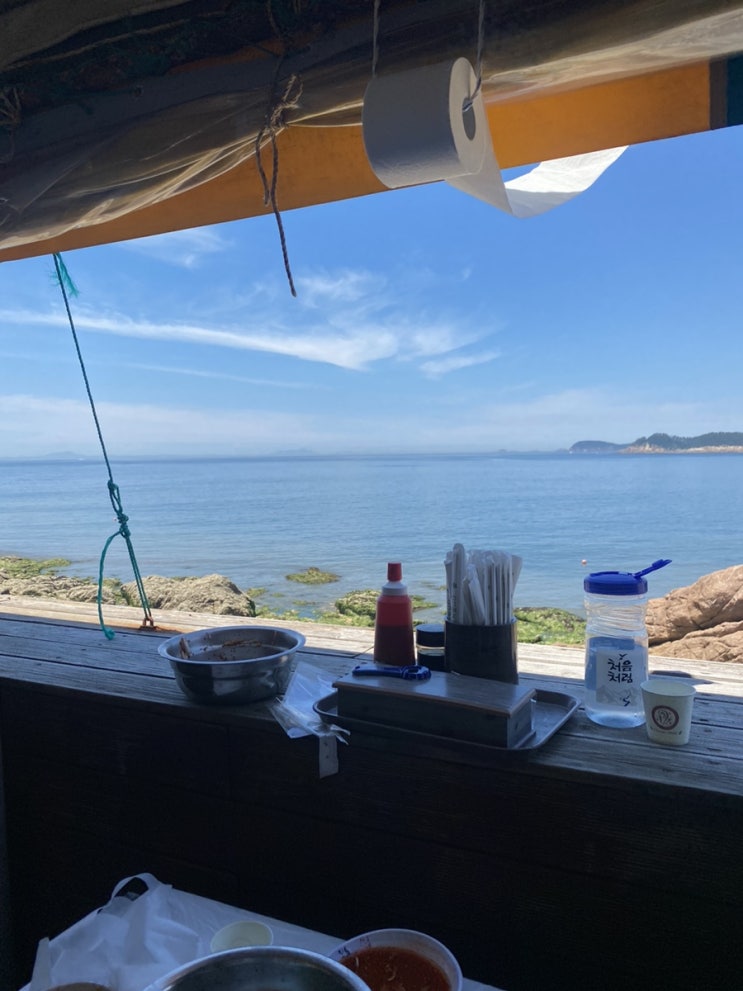  만리포 너울횟집 태안 만리포해수욕장 맛집 물회 칼국수