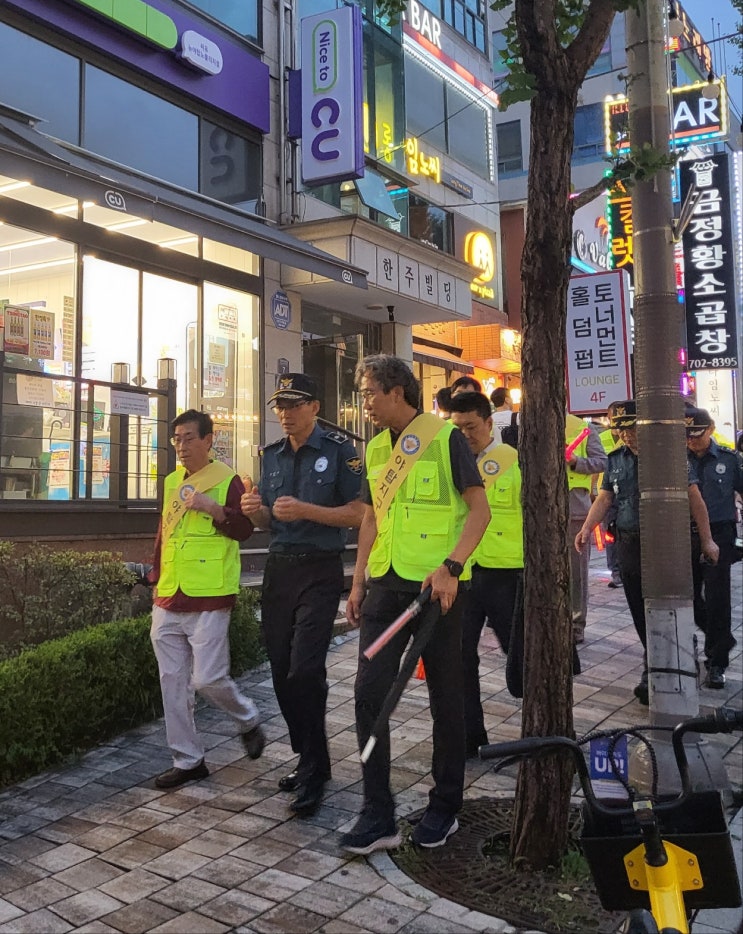 분당署 <b>야탑역</b> 일대 民警협력 특별범죄예방 합동 순찰