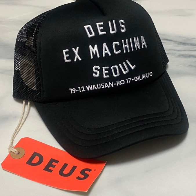 데우스 엑스 마키나 캡 모자 DEUS EX MACHINA 서울 어드레스 트러커 SEOUL ADDRESS TRUCKER (Black) 후기