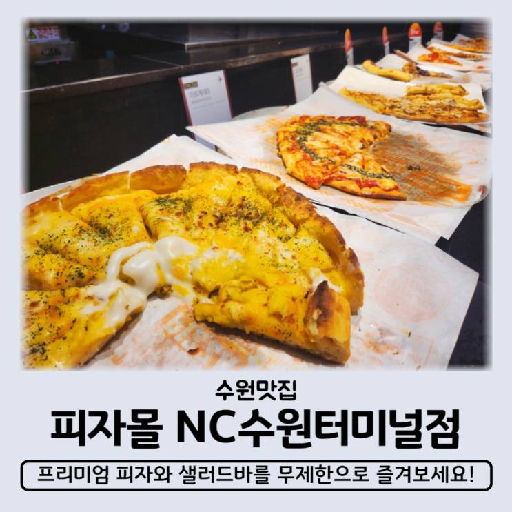 수원맛집 피자몰 뉴코아 수원터미널 맛집 피자뷔페 무제한으로 즐기는 피자와 샐러드바 혼밥가능