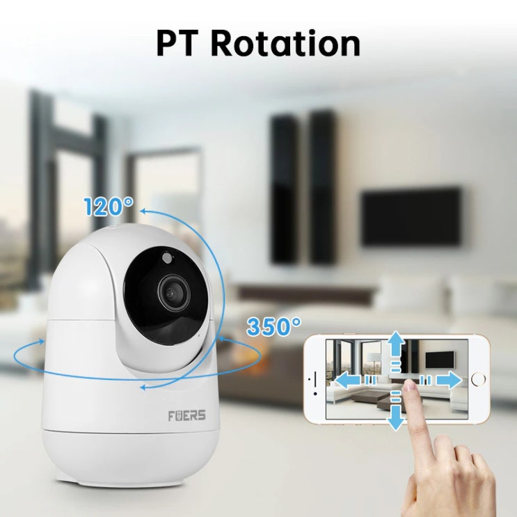  Fuers 투야 스마트 홈 5MP 실내 와이파이 IP 카메라: 자동 추적으로 아기 및 애완 동물 모니터링 및 보안 향상
