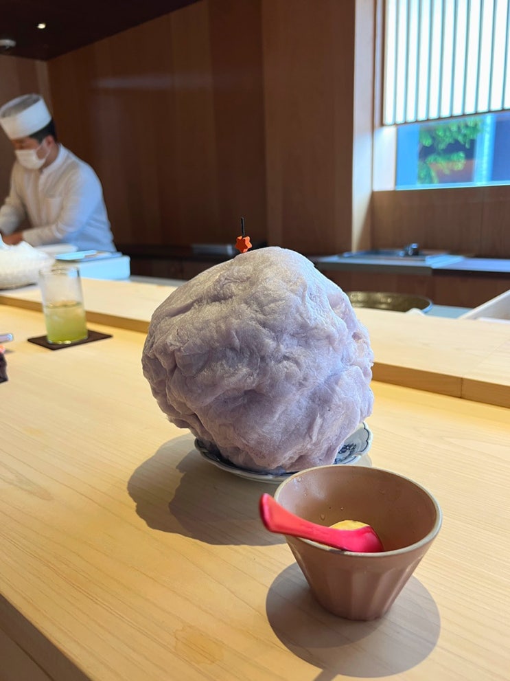  청담 스시산코우 - 압구정 솜사탕 디저트 스시오마카세 런치 (예약/발렛주차/생일)