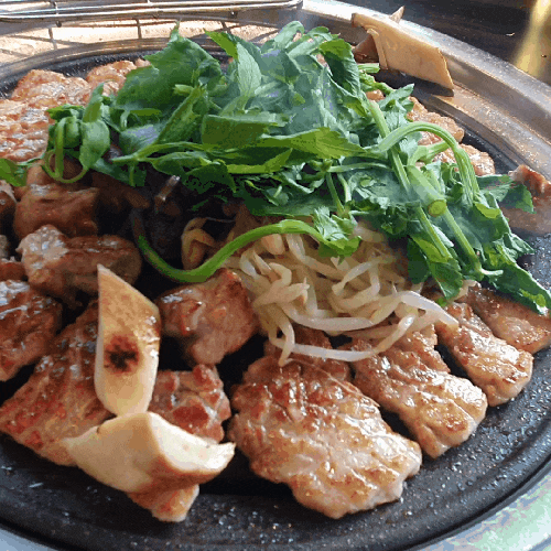  안성 공도 미나리 삼겹살 맛집 창심관