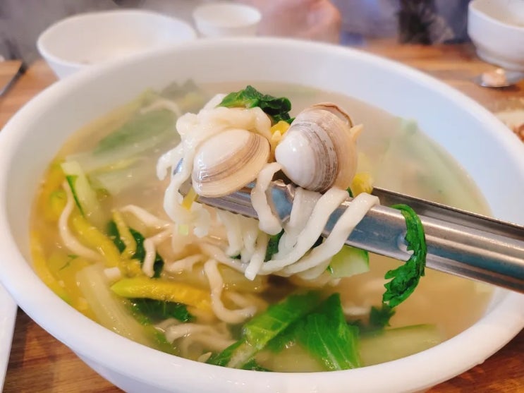  경주 한화리조트 근처 맛집 조돌칼국수 새우해물파전