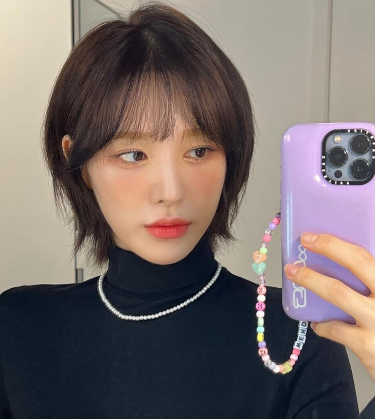  웬디, 아이유, 제니 중단발 레이어드컷, 여자 미디움 헤어스타일