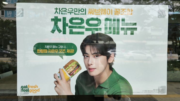  서브웨이 신상조합 차은우메뉴 내돈내산 구입후기, 동탄센트럴파크점 폐점안내 (+차은우 포토카드 증정)