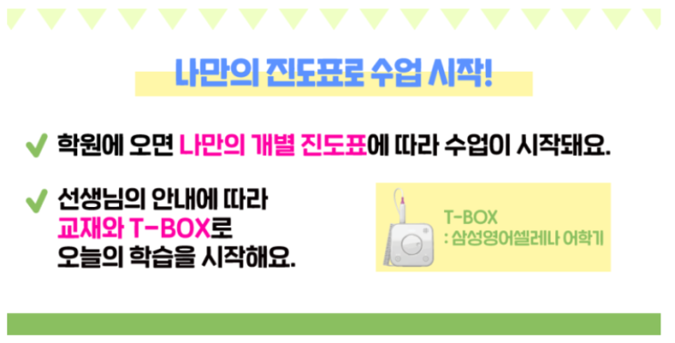  삼성영어셀레나의 자기주도학습 과정