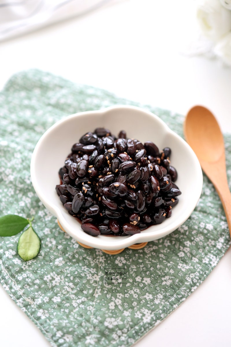 서리태 콩자반 만들기 백종원 검은콩자반 부드러운 콩장만들기 콩조림 레시피 콩장조림