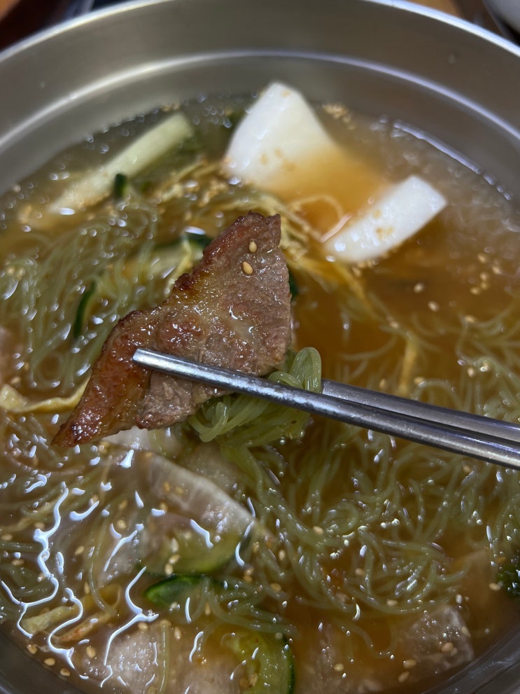  대구 상인동 냉면 맛집 : 장미냉면 (feat. 석갈비 필수)