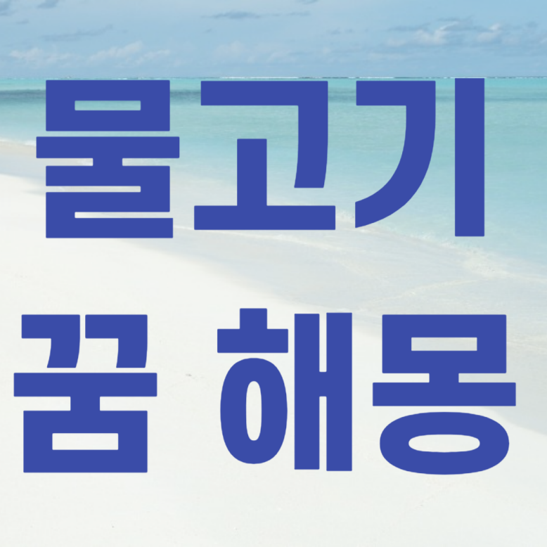 물고기 꿈 해몽 큰 물 고기 잡는 꿈 해몽 정리