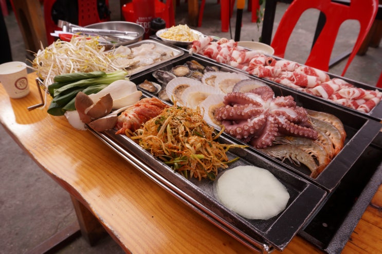  대천삼합맛집 :: 키조개 무한리필 충청도회조개구이