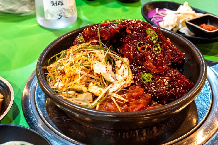  선릉역 맛집 뼈구이 일품이었던 파이팅감자탕