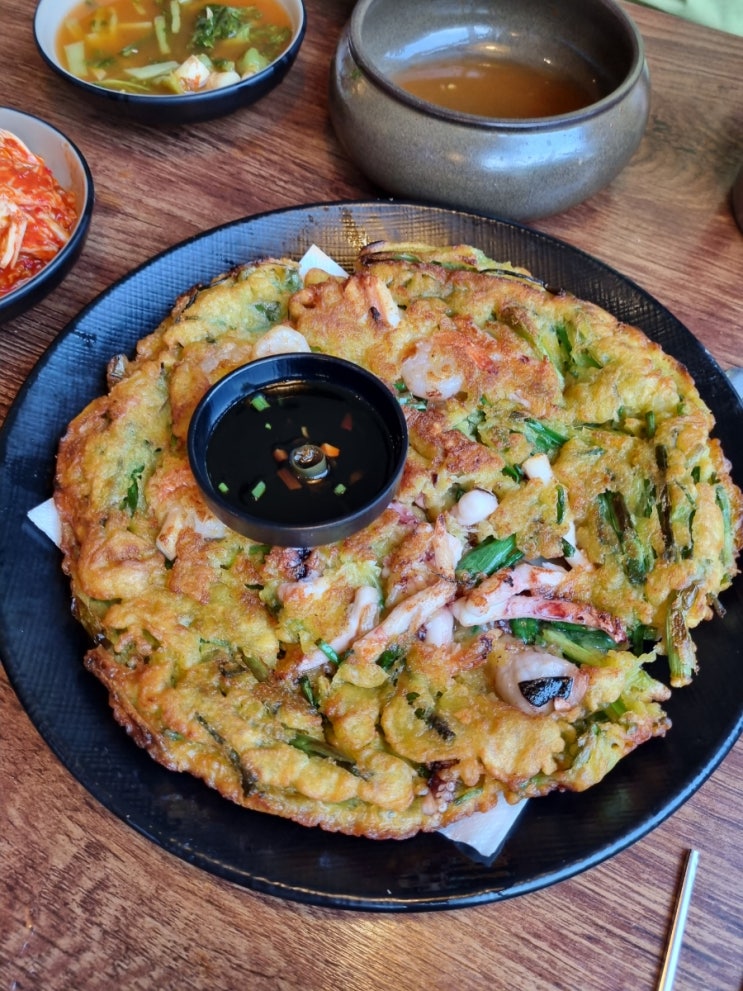  해물파전 맛집 대부도 포도밭할머니 칼국수 후기 캐치 테이블 예약 방법