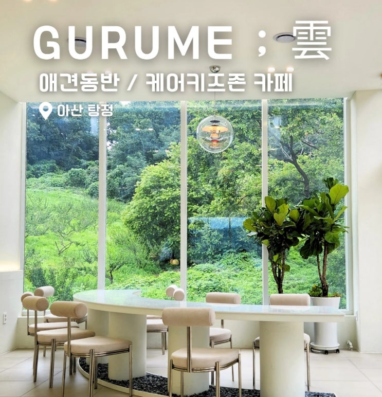  아산탕정 애견동반 가능한 빙수맛집 대형카페 구루미