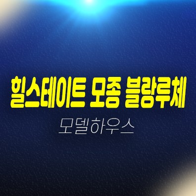 힐스테이트 모종 블랑루체 미분양 공급