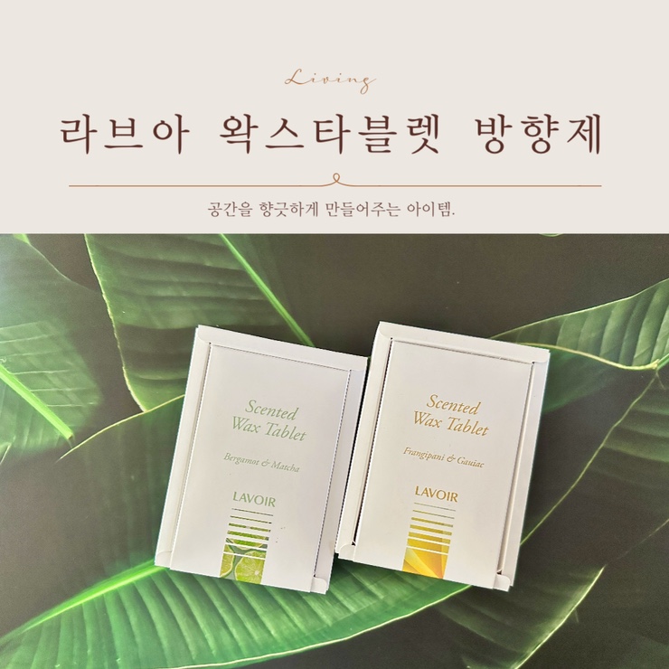  라브아 왁스타블렛으로 방향제 집들이선물 추천해요