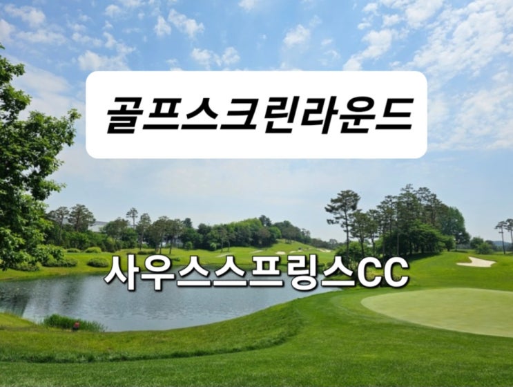 경기 이천 사우스스프링스CC 스크린 라운드