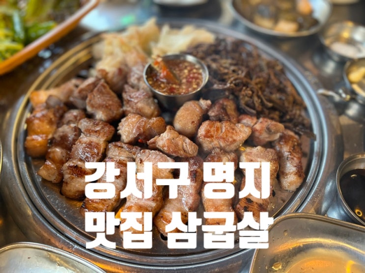  부산 근처 강서구 명지 맛집 삼굽살 대접받는 기분을 느낄 수 있는 고기집