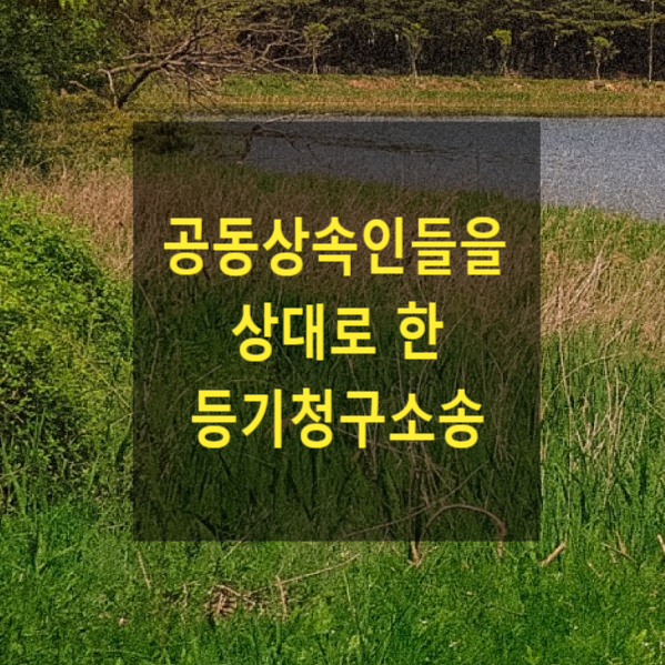  공동상속인들을 상대로 한 소유권이전등기청구소송에서 상속인 전부를 상대로 해야하는지