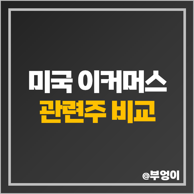 미국 이커머스 주식 아마존 알리바바 쿠팡 주가 PER PBR 순위