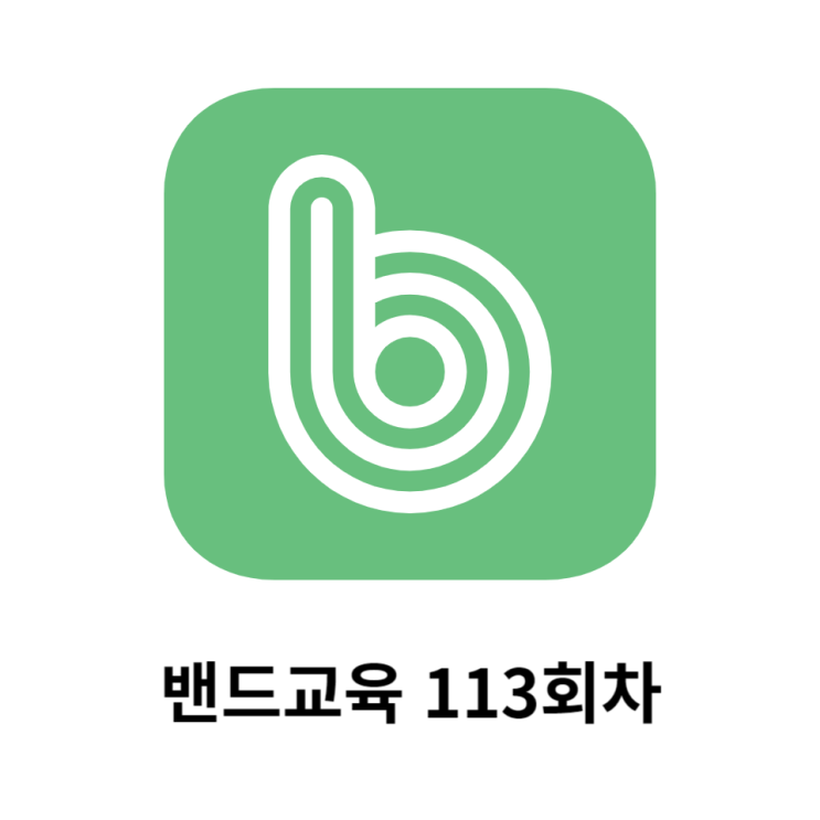  네이버 밴드 교육113회차