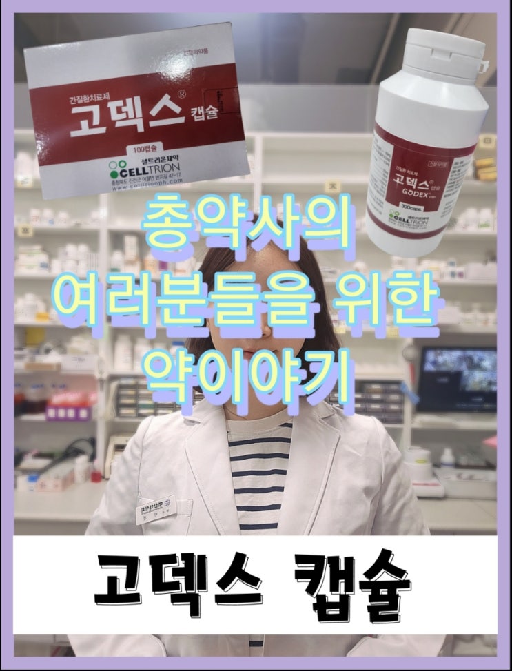  [총약사의 전문약 정리본] 고덱스 캡슐 / 간질환 치료제 / 간장약 / 고덱스 효능효과