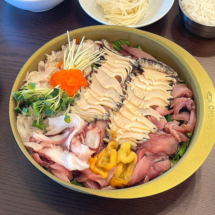  청초수물회 여수점 여수 여행 회가 가득한 여수 물회 맛집