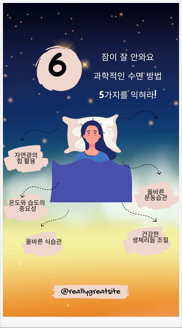 잠이 잘 안와요, 과학적인 수면 방법 5가지를 익혀라!