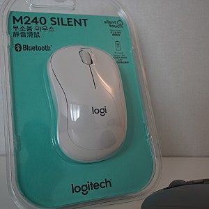 로지텍 무소음 블루투스 마우스 M240 간단 언박싱 - USB 동글 없음 주의 (마우스 클릭 고장)