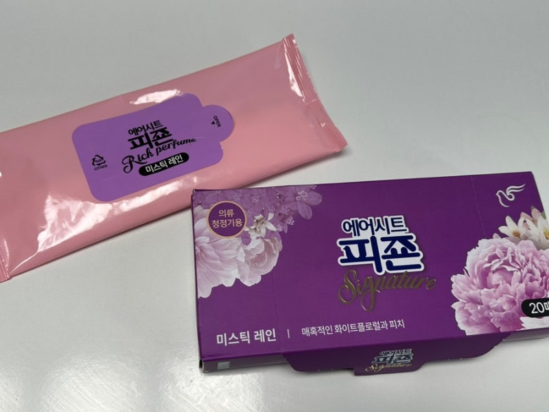 삼성 에어드레서 아로마시트 추천 피죤 미스틱레인+아로마시트 사용법