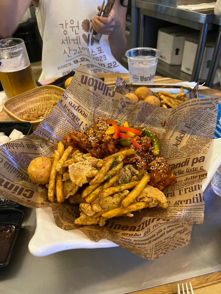  양양 인구해변 서핑하닭 치킨맛집 양양에 먹을거 진짜 없었다..