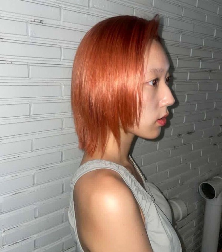  Liha 코랄핑크 염색 얼룩제거탈색 홍대미용실 보그헤어 홍대점 Li ha
