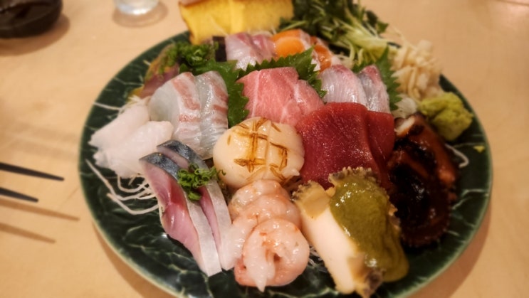 불당동 이자카야 화수록 먹방 - 고등어봉초밥, 모듬사시미, 메로구이, 후토마키