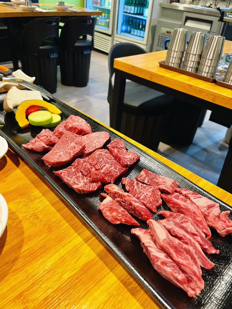  상대원소고기맛집 윤지네고기에반하다:) 와규 소고기 한판 동네찐맛집 