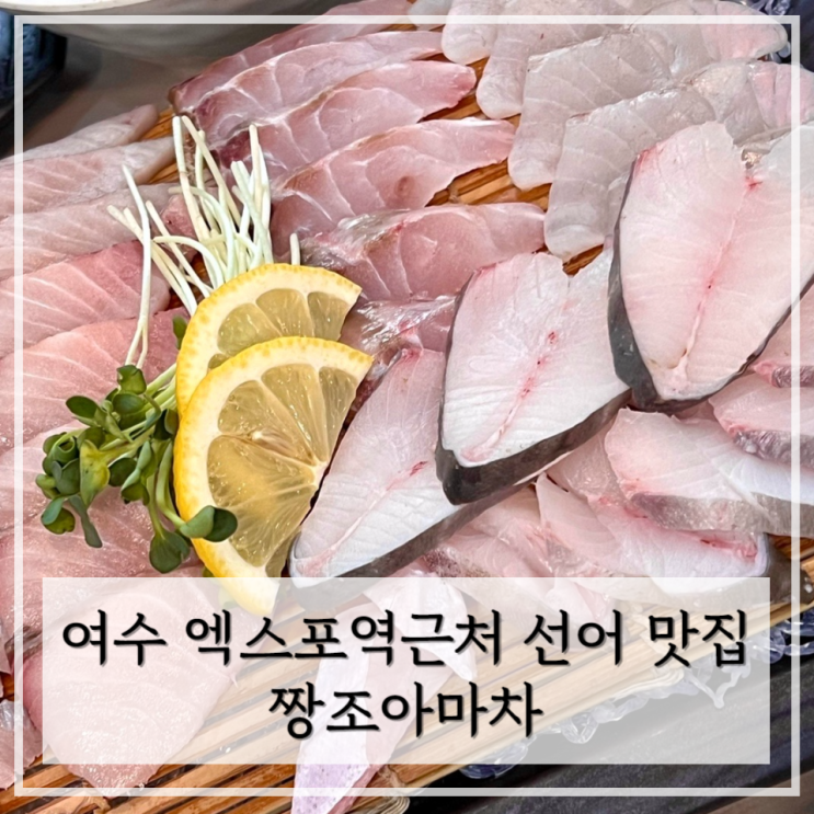  [여수] 여수엑스포역맛집 현지인 픽 선어 맛집 < 짱조아마차 >