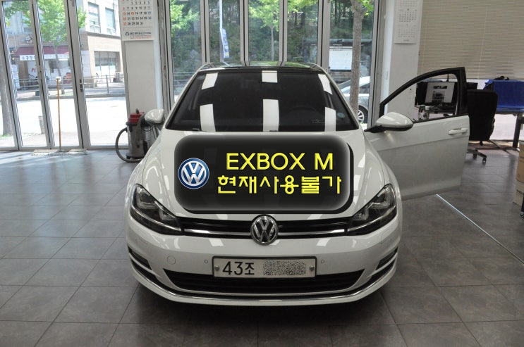  폭스바겐 골프 GOLF 7세대 EXBOX M , NDB-110 메인보드 고장 수리 NAVI.DMB.PHONE.전환 현재사용불가 - 수원테크(수입차오디오수리전문)