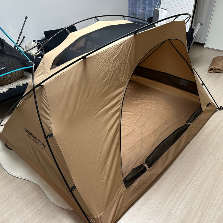 캠린이의 주관적인 6종 캠핑 텐트 사용기(원터치텐트&리빙쉘&돔텐트&쉘터&면텐트)