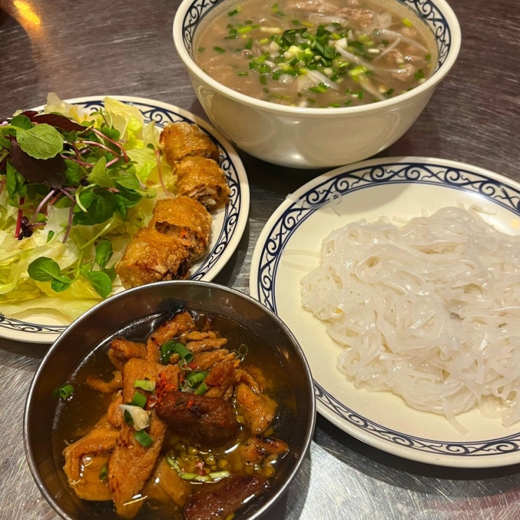  베트남이 생각나는 여의도 쌀국수 맛집, 포아시아 (분짜 먹는 방법)