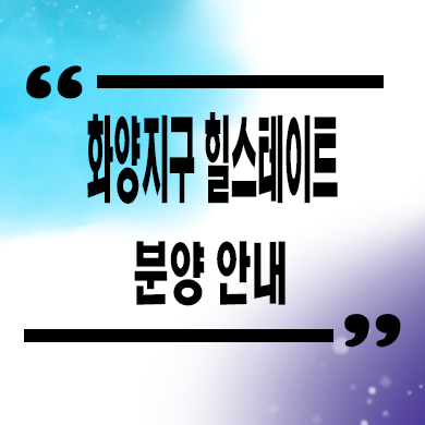  화양지구 힐스테이트 평택 미분양아파트 현대건설 줍줍 분양가 문의