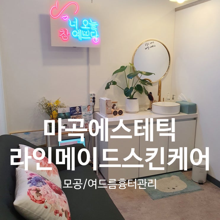  마곡에스테틱 라인메이드스킨케어 업모드 관리로 여드름흉터와 모공케어하기!