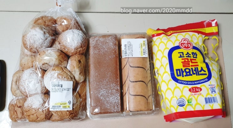 트레이더스 고양 할인상품 골드마요네스3.2kg 젤리롤&하니카스테라 12곡쁘띠하드롤20입