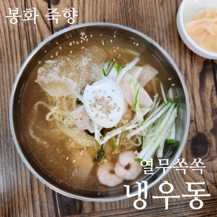  봉화맛집 중화요리 죽향 열무 가득 시원한 냉우동