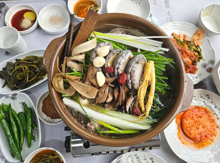 계룡산 맛집 동학사 감나무집에서 먹은 능이전복백숙