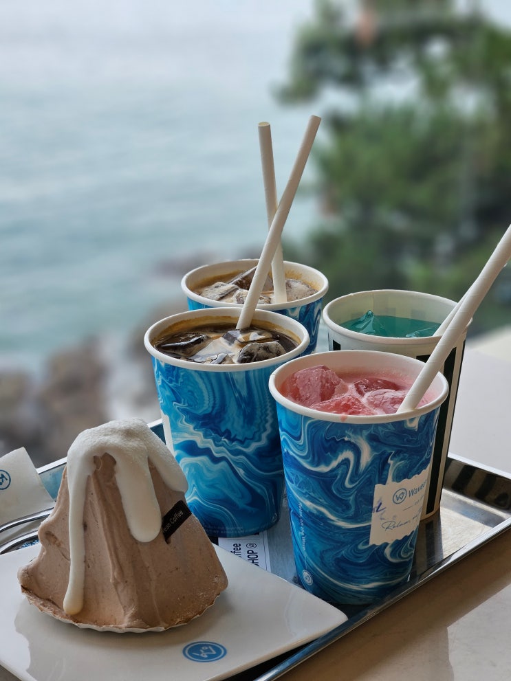 기장 웨이브온 커피 2 바다가 보이는 카페