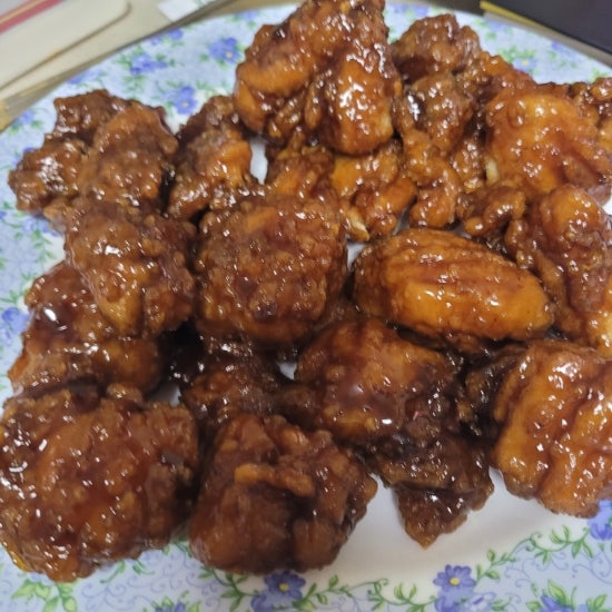  푸드얍 야식 가마로강정 달콤한맛 전자렌지 돌리는 편리한간식