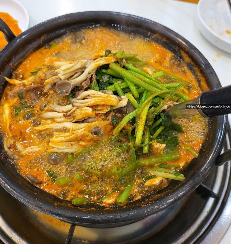  [군포/칼국수] 칼칼한 맛이 일품인 당정 샤브샤브버섯칼국수 리뷰 솔직후기(내돈내산)