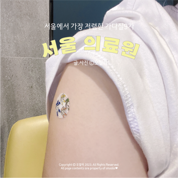  자궁경부암주사 : 가다실9가 서울의료원 2차접종 순서/비용/후기